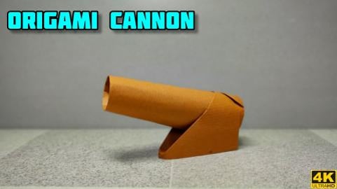 How to make Origami Cannon | Origami Tutorial | Paper cra...