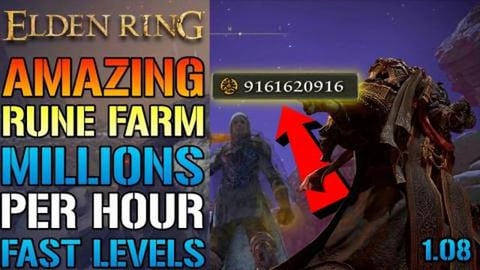 Elden Ring: Amazing RUNE Farm After Update 1.08! MILLIONS...