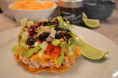 How to Cook Holiday Turkey Tostadas with Jalapeño Haskap...