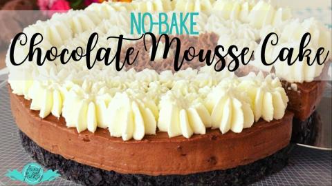 NO BAKE CHOCOLATE MOUSSE CAKE