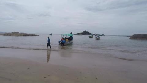 Boat Boarding Point At Om Beach | Gokarna | Karnataka