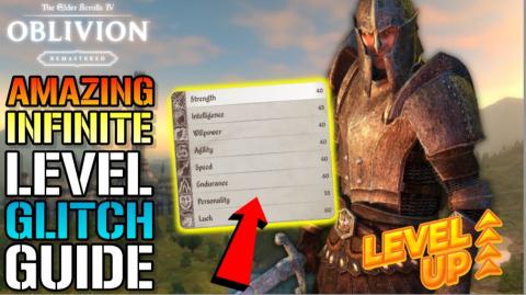 Elder Scrolls Oblivion IV: Remastered INFINITE LEVEL GLIT...