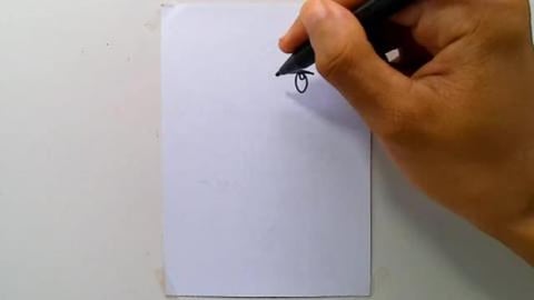 Drawing happy zombie cartoon graffiti