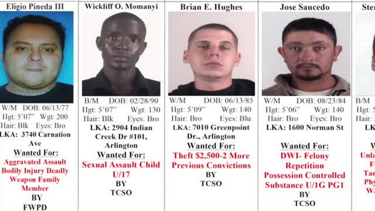 Tarrant County's 10 Most Wanted Criminals, June 7 Biloxi Sun Herald