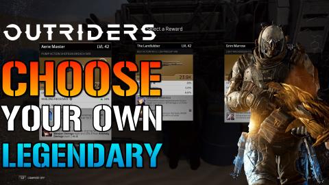 Outriders: CHOOSE YOUR OWN LEGENDARY! Fast & Easy Side Qu...