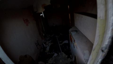 POV ABANDONED BUILDING EXPLORE. I FOUND A BALCONY