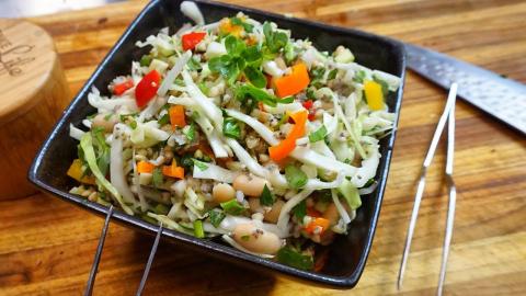 Protein Loaded Vegan Salad Recipe - what i eat in a day p...