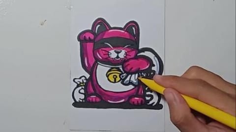 Drawing Graffity Character MONEY MAKERS CAT
