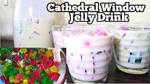 TBPH75 _ CATHEDRAL WINDOW JELLY DRINK