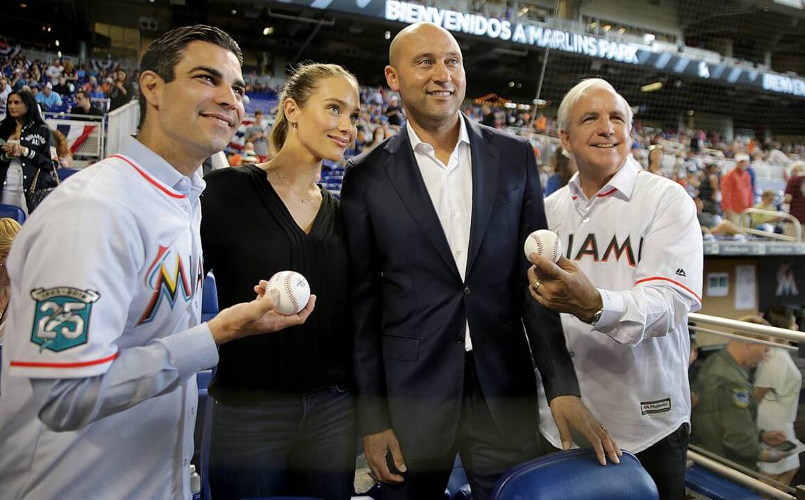 Marlins Man faced off with Derek Jeter at a Marlins town hall and it was  WILD 