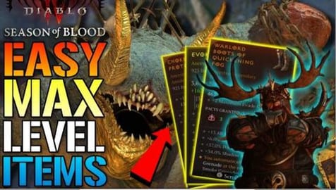 Diablo 4: EASY MAX Level Gear 925! How To Get Max Level I...