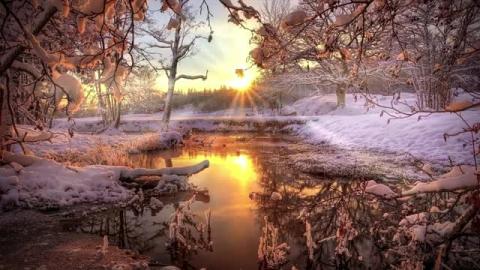 Dawn Relaxing Music _ Calm Piano Music _ HD Sunrise Backg...