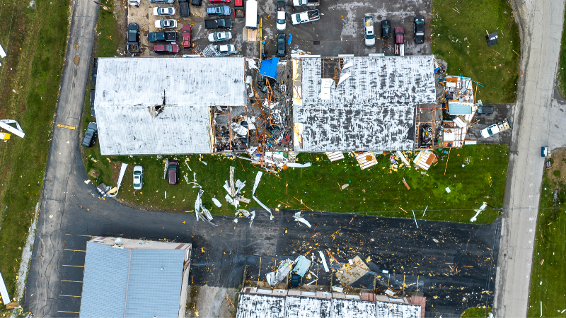 Drone video: High winds, tornado cause storm damage in Jessamine County ...