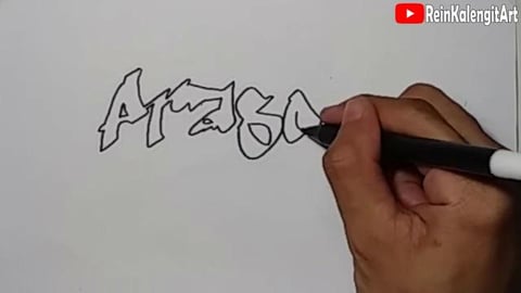 Drawing Grafity Name PRASADSAJA