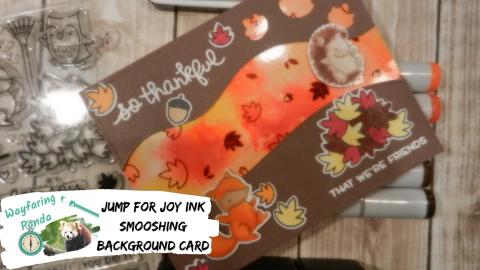 Ink Smooshing Fall Card