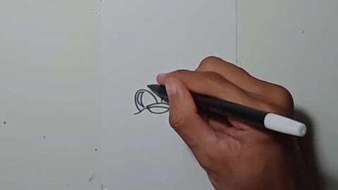 Drawing Graffity Character alien beards colour