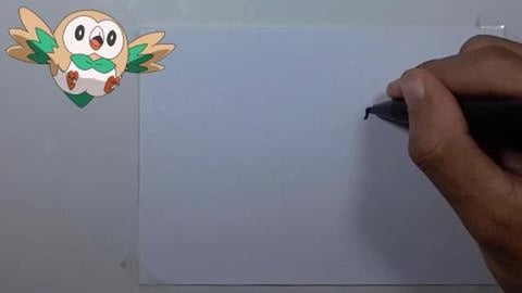 Drawing Pokemon ROWLET 