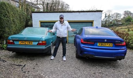 30 years of premium German cars Mercedes W124 BMW 330e