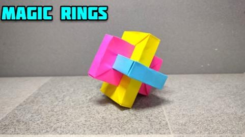 Origami Magic Rings | Origami Umulius Rectangulam | Paper...