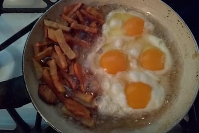 Eggs and potato !