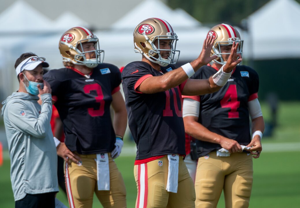 Kyle Shanahan Is Actually Hoping Jimmy Garoppolo Is 'Pissed Off' at the  49ers Trading Up to Take a QB in the NFL Draft