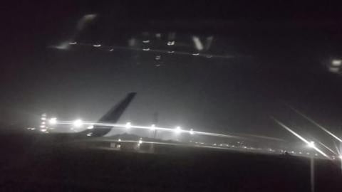 Takeoff From Kolkata At Night