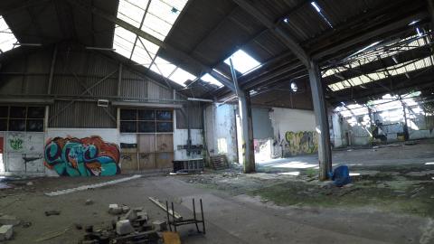 ABANDONED FACTORY... COOL GRAFFITI 