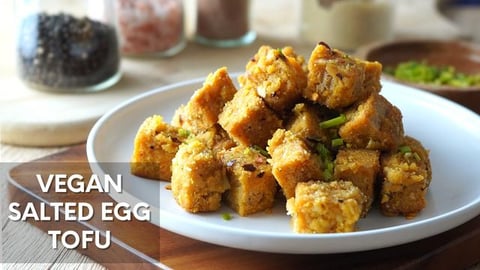 Vegan Salted Egg Tofu Recipe