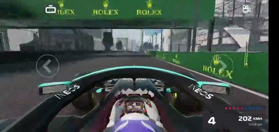 f1 mobile racing burnt rubber event Azerbaijan-rerun