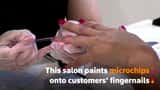 Dubai salon paints microchips onto nails