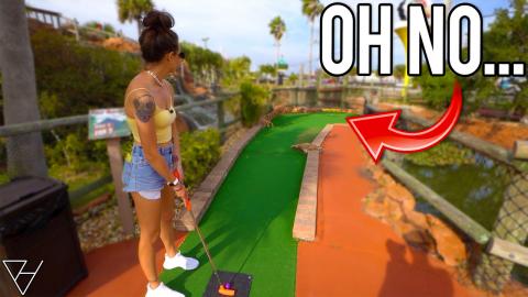 The Worst Thing To See At The End of a Mini Golf Hole! - ...