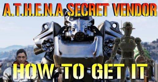 Fallout 76 Wastelanders: A.T.H.E.N.A SECRET VENDOR! | How...
