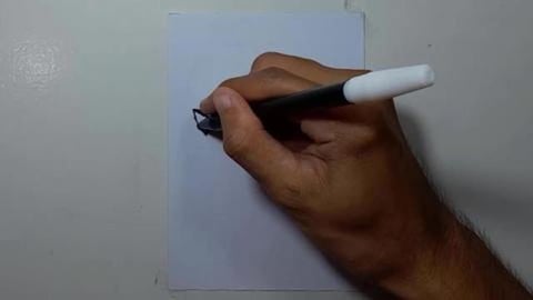 Drawing graffiti monster-pumpkin-karate-wielding axe shor...