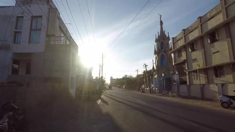 Small Beautiful Church Along The Road | Kanyakumari