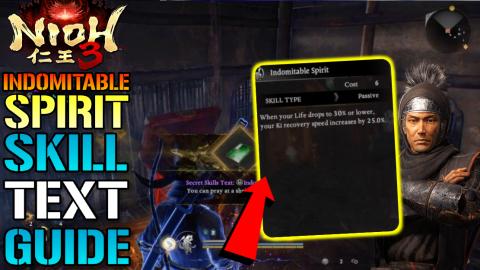 Nioh 3: "Indomitable Spirit" Skill Text Guide! Increase Y...