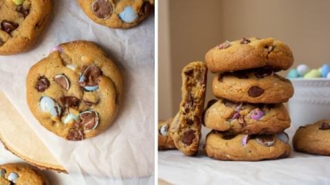 30 minute Easter Cookies! Brown Butter Cadbury Mini Egg C...
