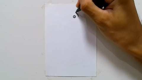 Drawing dumpster character graffiti