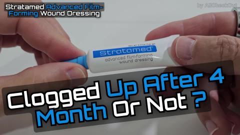 Checking If Stratamed Wound Dressing Clogs After 4 Months...