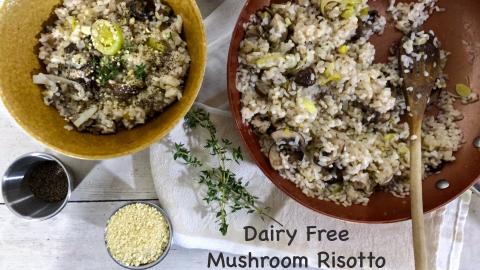 Dairy Free Mushroom Risotto