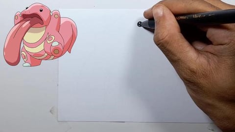 Drawing Pokemon LICKITUNG