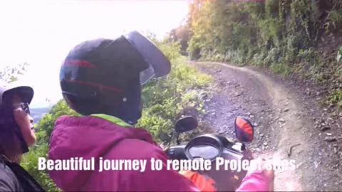 Travelling to remote far off places on motorcycle