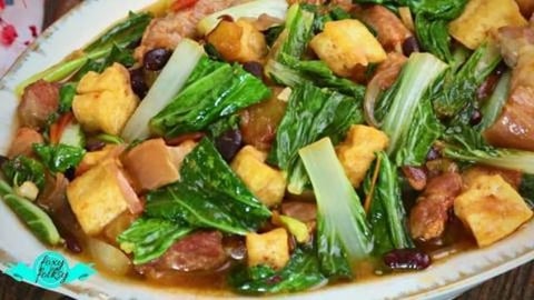 TOKWA PECHAY IN TAUSI SAUCE