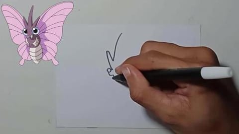 Drawing Pokemon VENOMOTH Shorts