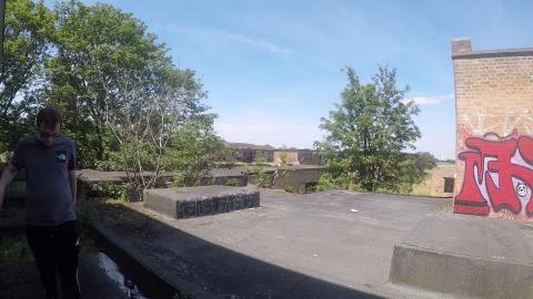 POV JUMPING ON ROOFS AT FORMER ARMY BASE