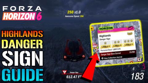 Forza Horizon 6: "Highlands" Danger Sign Guide! How To Ge...
