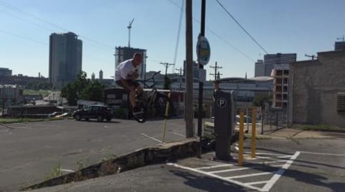 Riding BMX in the Streets of Nashville 