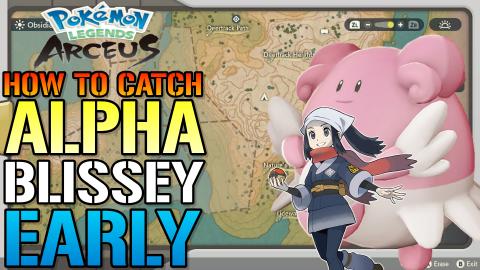 Pokemon Legends Arceus: How To Catch ALPHA BLISSEY! Early...