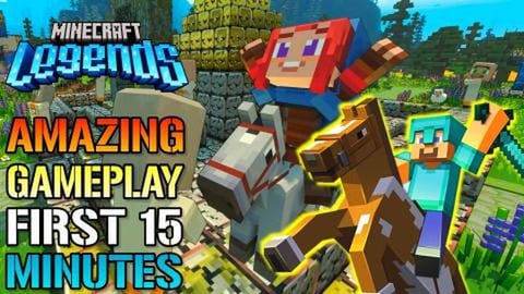 Minecraft Legends: Amazing First 15 Minutes Of "Story Mod...