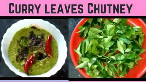 how to make curry leaves chutney l short video
