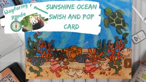 Sunshine Ocean Swish and Pop Card